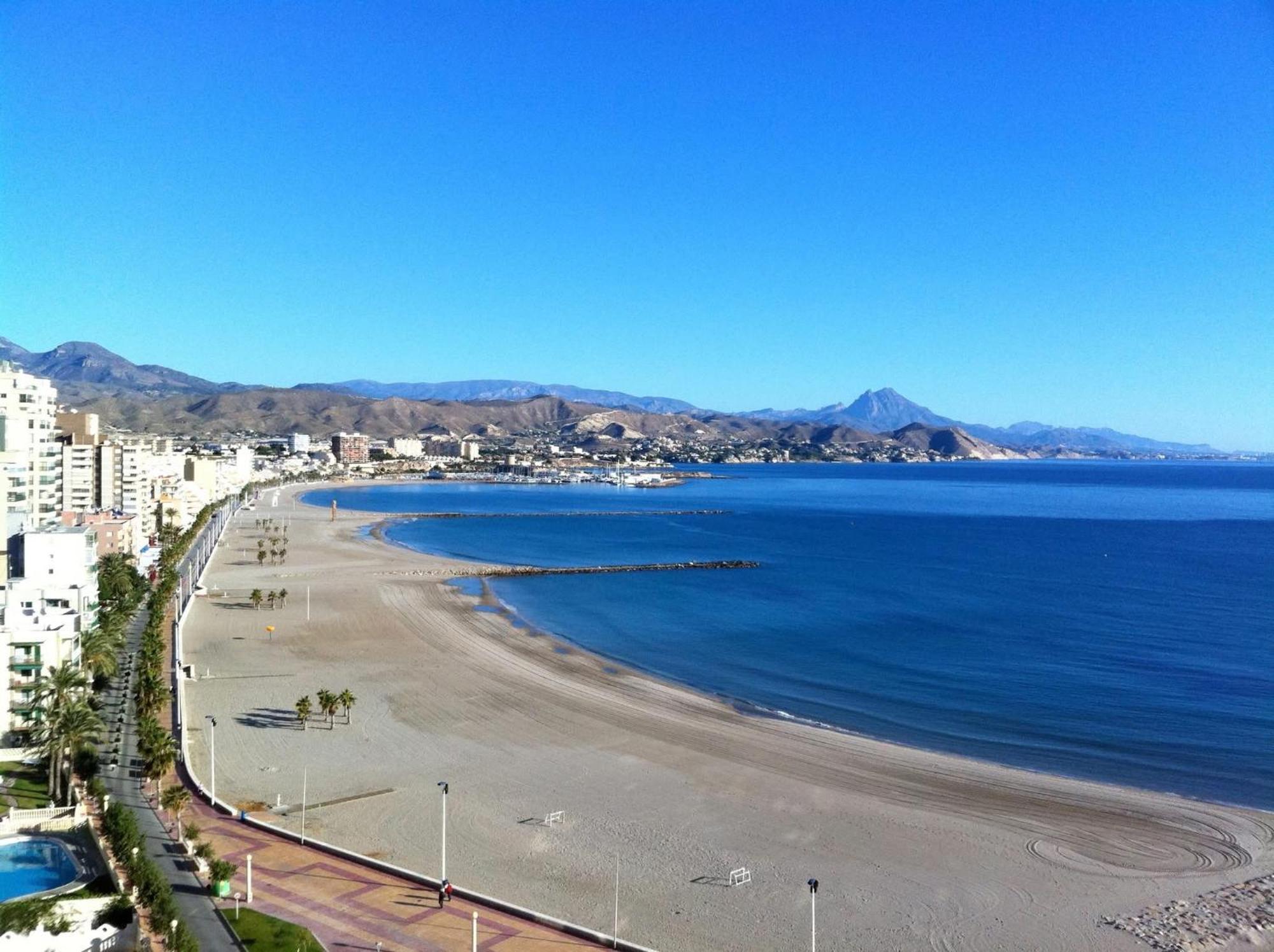 Apartamento Moderno Con Piscina Garaje Wifi Ac El Campello Exteriör bild